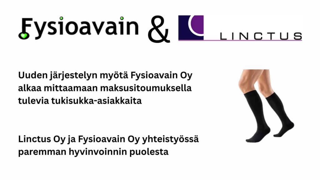 Fysioavain ja Linctus aloittavat yhteistyön tukisukkien mittauksen parissa